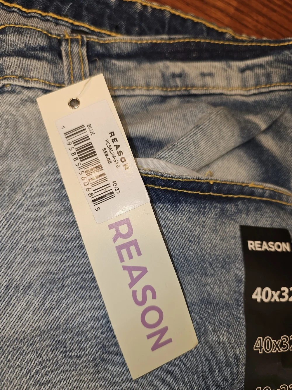 Reason Light Blue Distressed Skinny Jeans